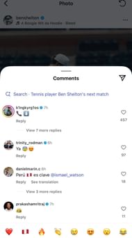 Comments section
